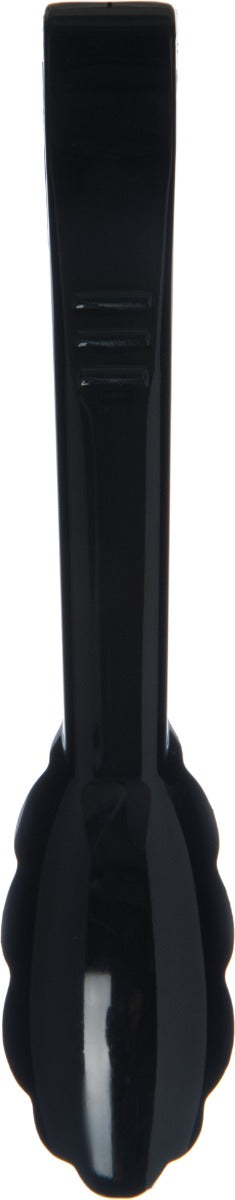 Carlisle 470903 Carly 1-Piece Plastic Scalloped Utility Tongs 9" - Black