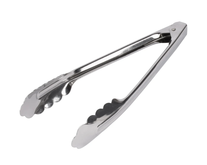 Vollrath 47110 9 1/2"L Stainless Utility Tongs - 12ea/Case