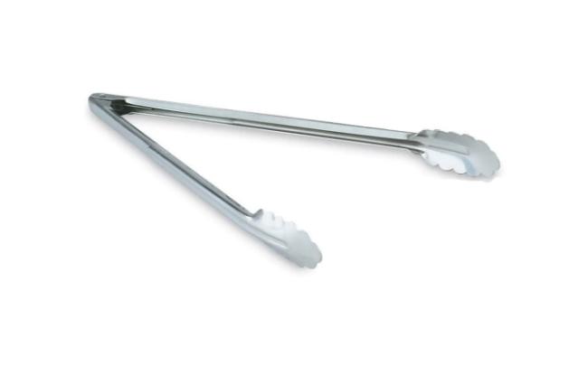 Vollrath 47113 12"L Stainless Utility Tongs - 12ea/Case