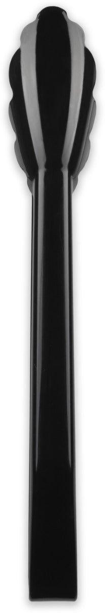 Carlisle 471203 Carly 1-Piece Plastic Scalloped Utility Tongs 12" - Black