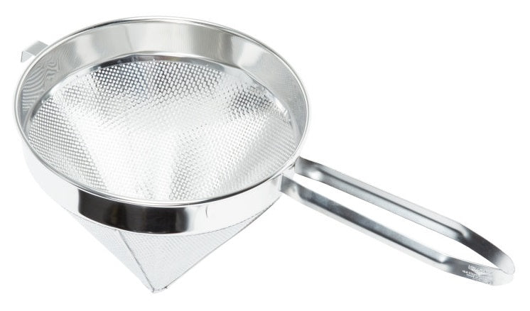 Vollrath 47178 Stainless Steel Coarse Mesh China Cap Strainer with 12" dia. x 12" Deep Blade and 10" Loop Handle - 6/Case