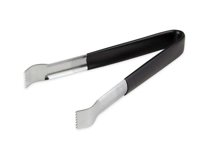 Vollrath 47326 6" Pom Tong - Heavy-Duty, Black Coating, Stainless - 12ea/Case