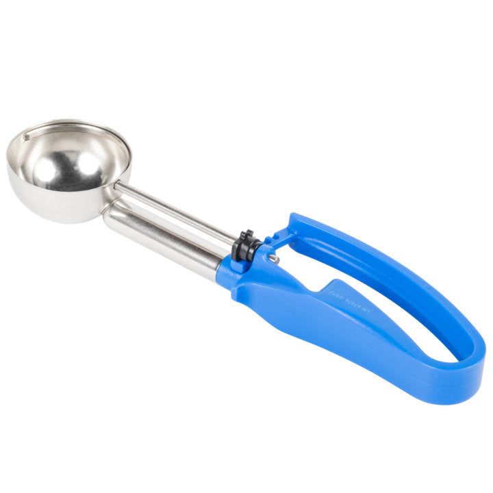 Vollrath 47374 Jacob's Pride Extended Length Disher with Blue Squeeze Handle 2 oz. - Size 18 - 12/Case