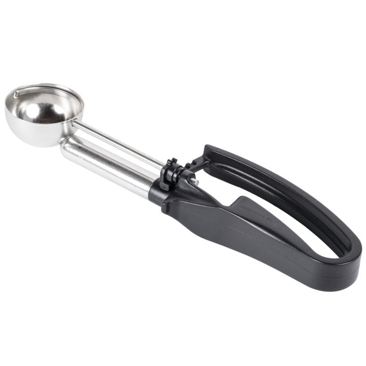 Vollrath 47377 Jacob's Pride Extended Length Disher with Black Squeeze Handle 1.13 oz. - Size 30 - 12/Case