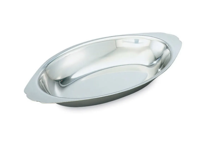Vollrath 47428 8 oz. Oval Au Gratin - Stainless Steel - 12ea/Case
