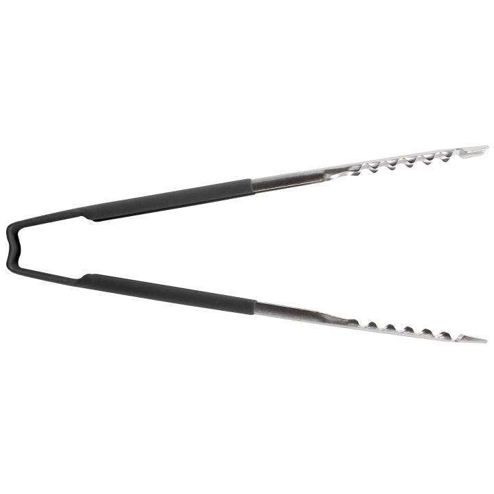 Vollrath 4790920 Jacob's Pride 1-Piece Stainless Steel VersaGrip Tongs with Color-Coded Kool-Touch Handle 9-1/2" - Black