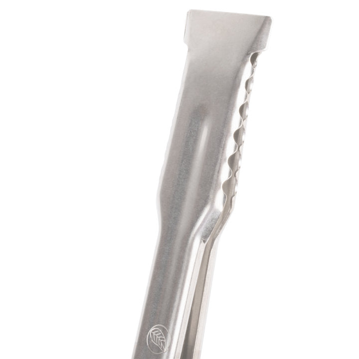 Vollrath 4791220 Jacob's Pride 1-Piece Stainless Steel VersaGrip Tongs with Color-Coded Kool-Touch Handle 12" - Black