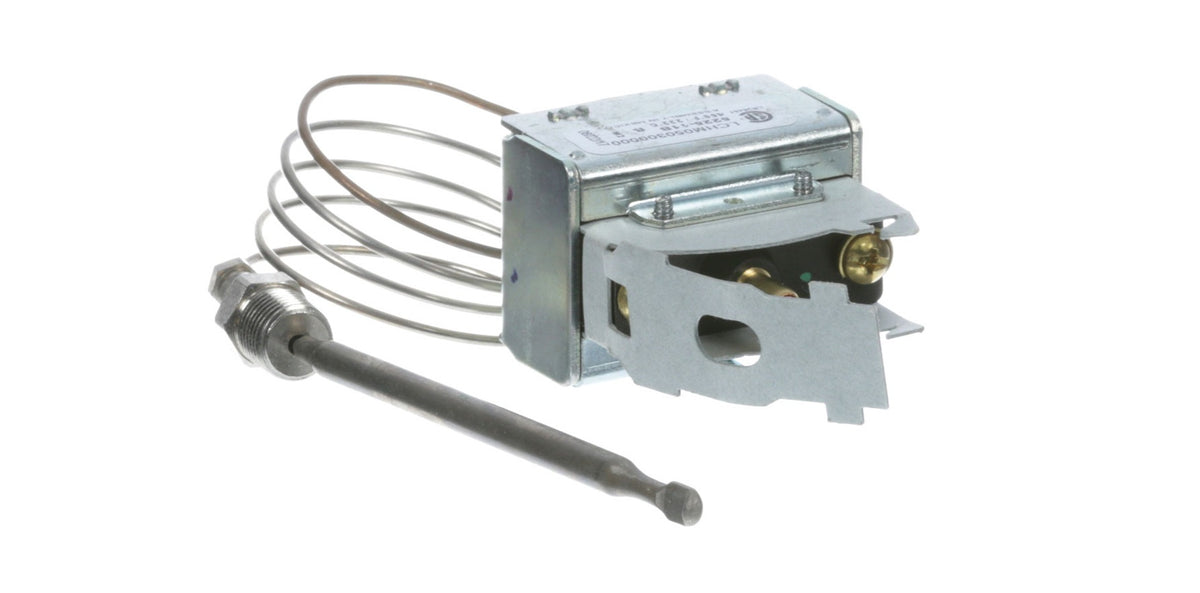 AllPoints 481006 Gas Fryer Hi-Limit Safety Thermostat with 30" Capillary and 450 Degrees Fahrenheit Temperature Range and Manual Reset