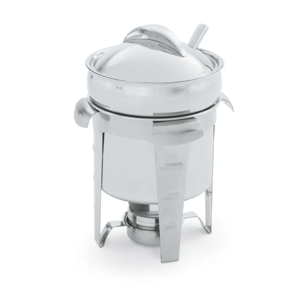 Vollrath 49523 Round Chafer w/ Lift-off Lid & Chafing Fuel Heat