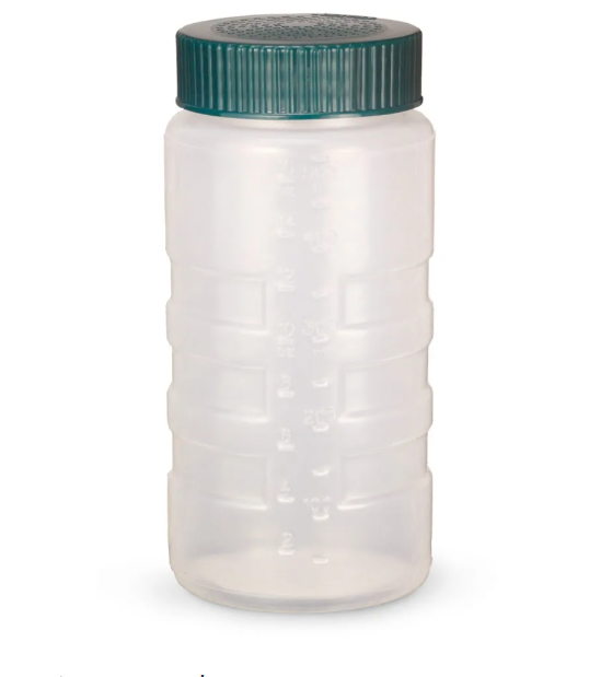 Vollrath 4961-13191 16 oz Dredge w/ Vista Green Fine Lid, Polyethylene - 12ea/Case