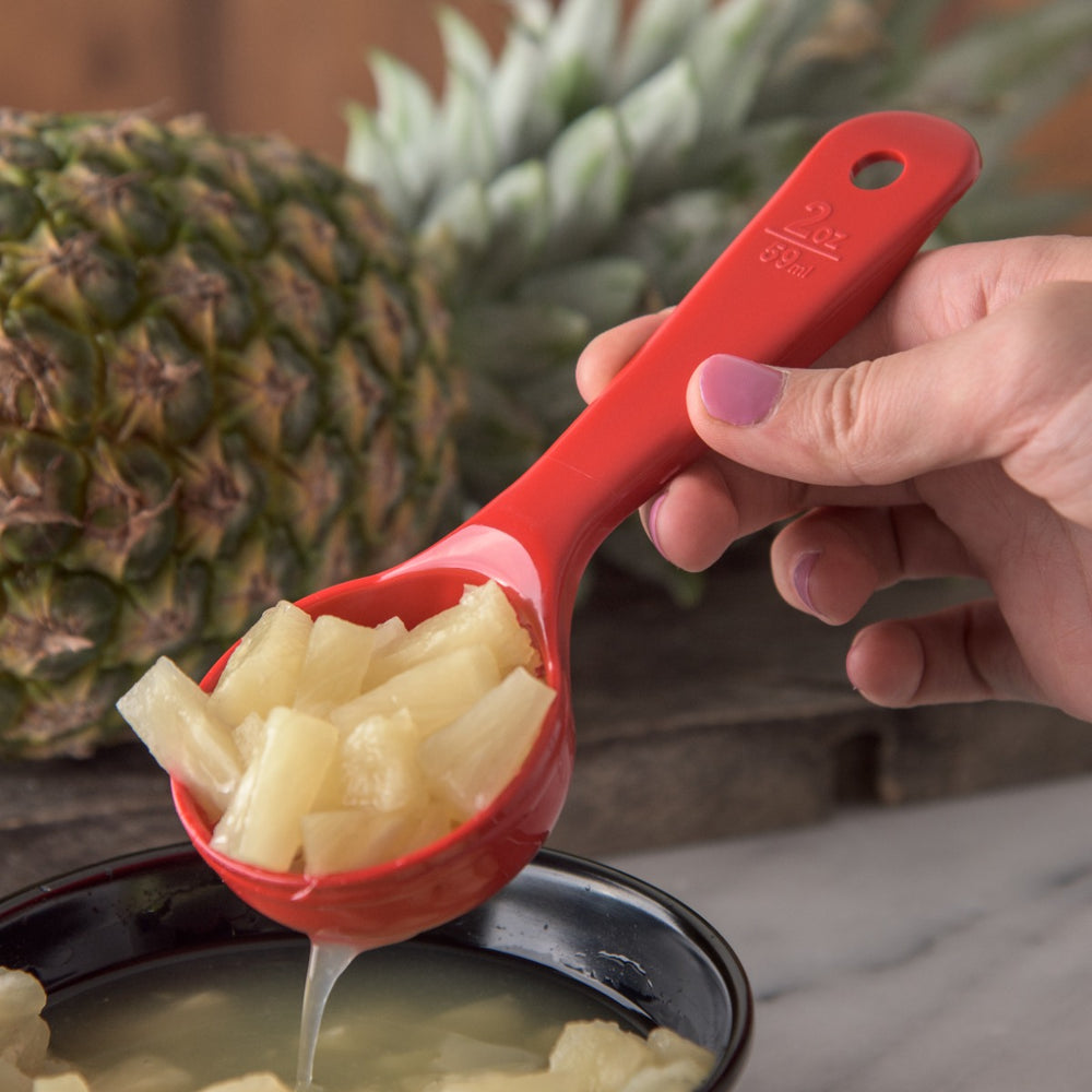 Carlisle 496205 Perforated Portion Server 2 oz. Plastic Red Handle , 12ea/cs