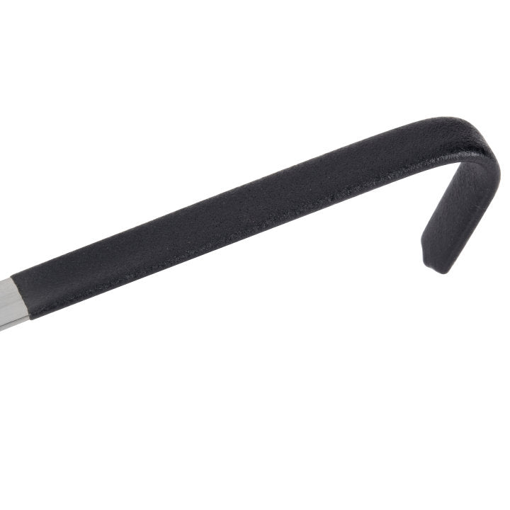 Vollrath 4980120 Jacob's Pride One-Piece Heavy-Duty Stainless Steel Ladle with 9-7/8" Black Kool-Touch Grooved Hooked Handle 1 oz.