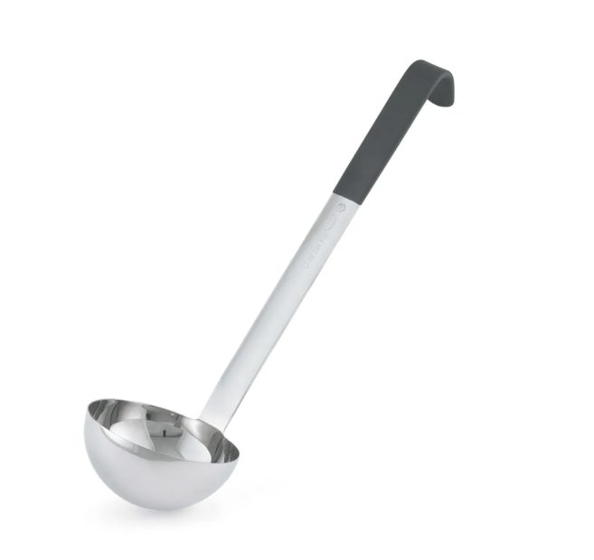 Vollrath 4980620 6 oz Jacob's Pride® Collection Ladle - Stainless Steel, Black Kool-Touch® Handle - 12ea/Case