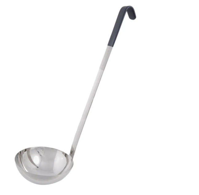 Vollrath 4982420 24 oz Jacob's Pride® Collection Ladle - Stainless Steel, Black Kool-Touch® Handle - 6ea/Case