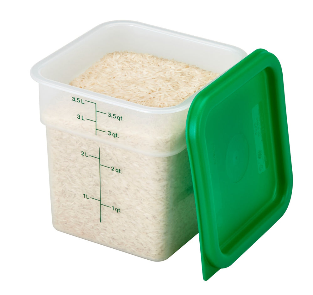 Cambro 4SFSPP190 Translucent Food Container w/ Graduations 4 qt.