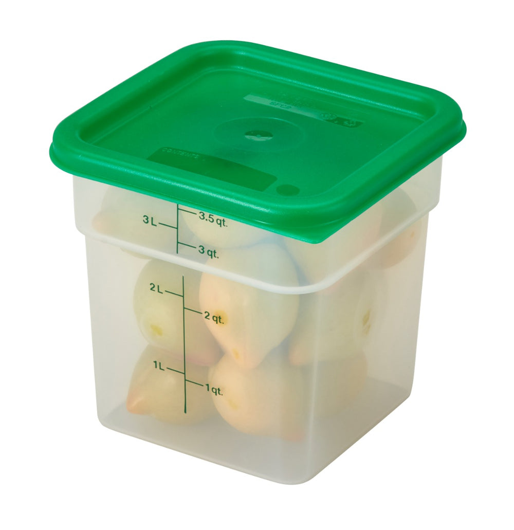 Cambro 4SFSPP190 Translucent Food Container w/ Graduations 4 qt.