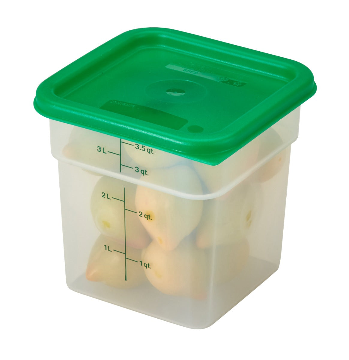 Cambro 4SFSPP190 Translucent Food Container w/ Graduations 4 qt.