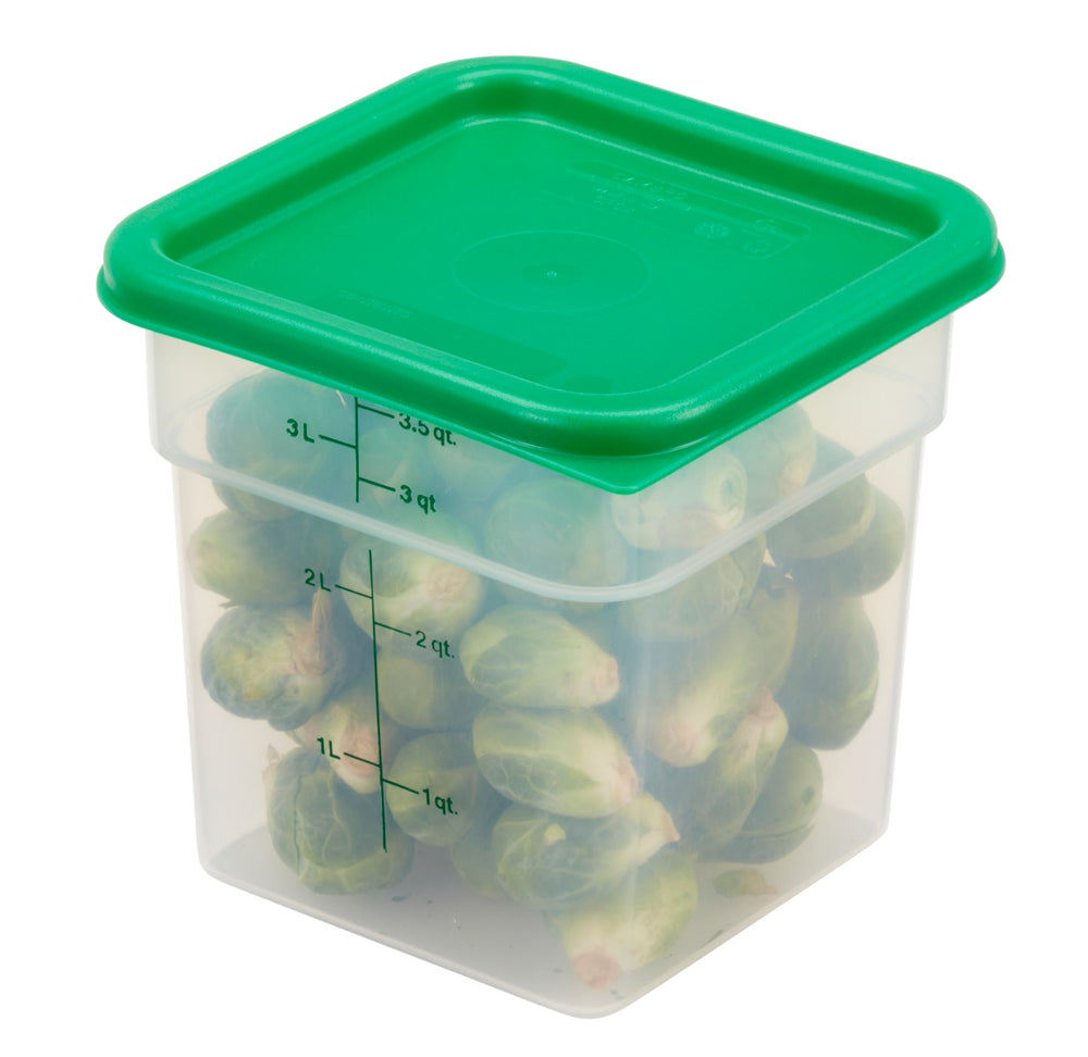 Cambro 4SFSPP190 Translucent Food Container w/ Graduations 4 qt.