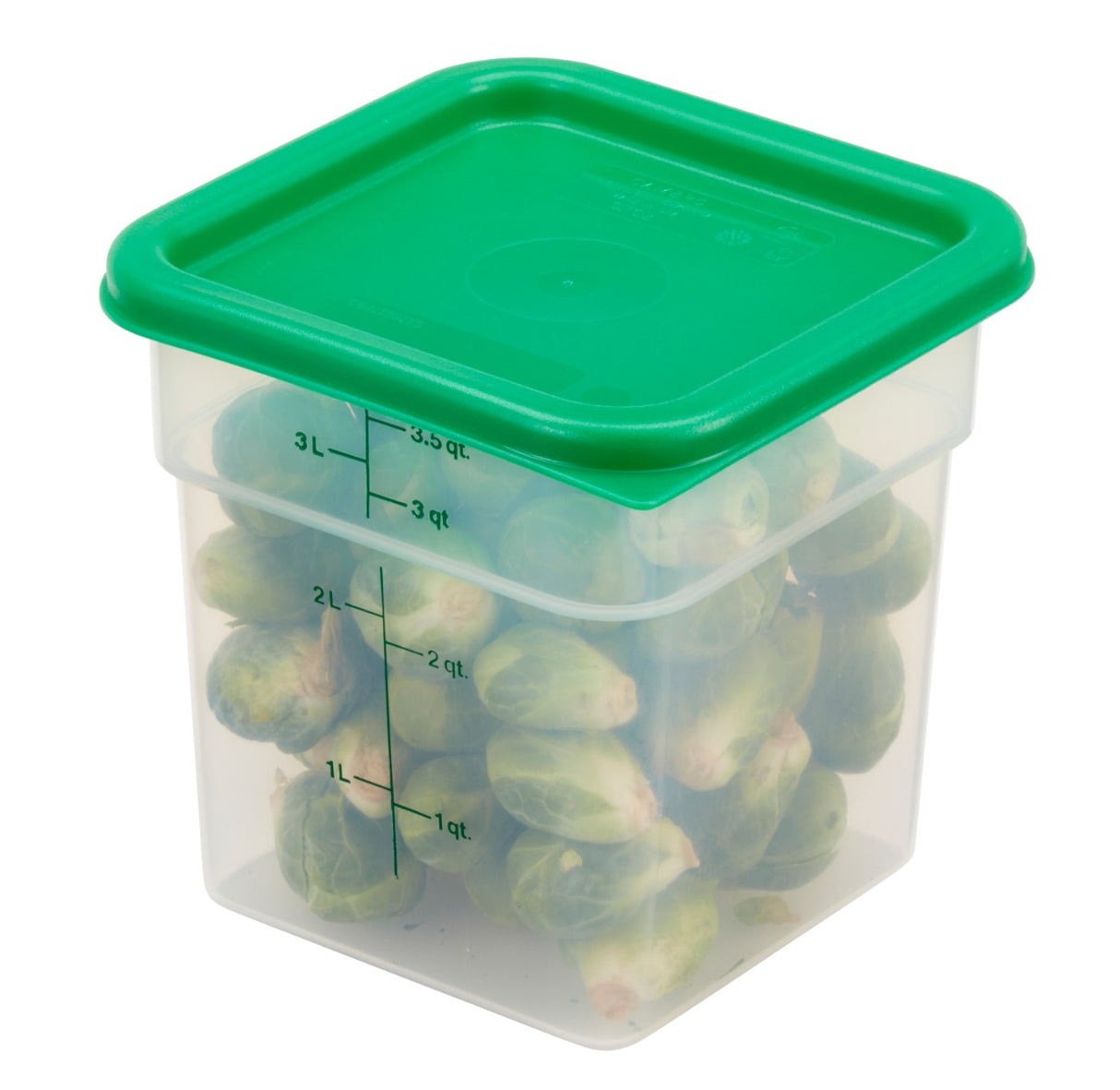 Cambro 4SFSPP190 Translucent Food Container w/ Graduations 4 qt.
