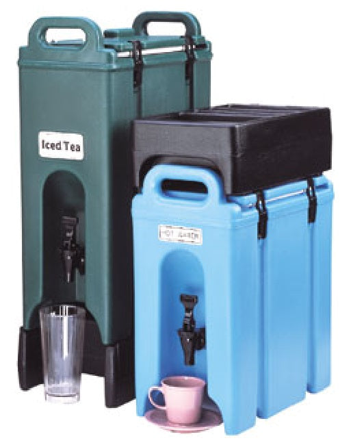 Cambro 500LCD131 Camtainer Plastic Insulated Beverage Dispenser 5 Gal. - Dark Brown