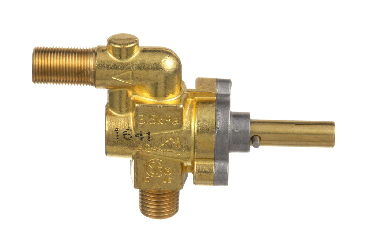 AllPoints 521112 Gas Burner Valve with 1/4" MPT x 1/2"-27 Gas Out, 1-1/2" Stem, 1/4" D-stem