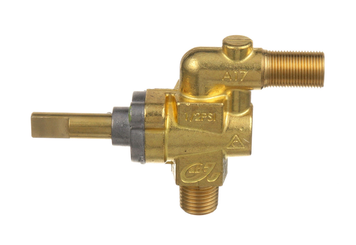 AllPoints 521112 Gas Burner Valve with 1/4" MPT x 1/2"-27 Gas Out, 1-1/2" Stem, 1/4" D-stem