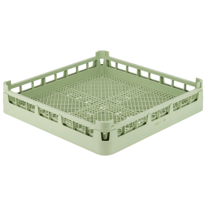 Vollrath 5267110 Signature Full Size Open Flatware Rack 19-3/4" sq. - LIght Green