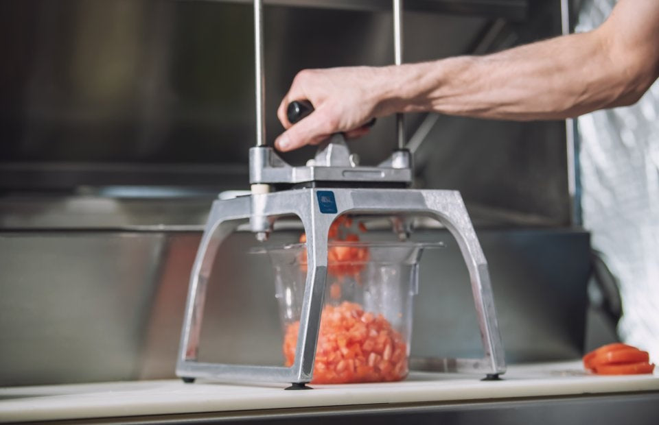 Vollrath 55457 InstaCut 5.1 Manual Food Processor / Fruit and Vegetable Dicer with 1/4" Dice Cut