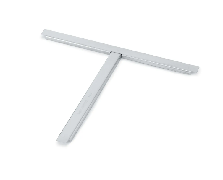 Vollrath 56680 T-Shaped Adapter Bar - Holds (2)1/4 Pans and (1)1/2 Pan, Aluminum - 6ea/Case