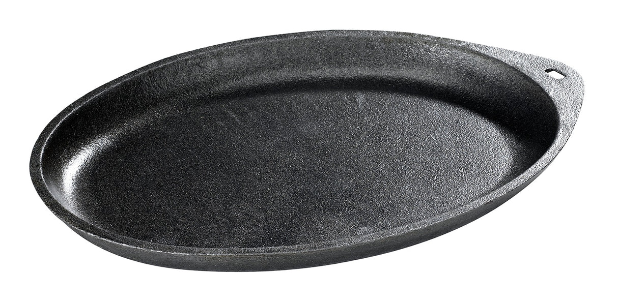 Browne 573720 Cast Iron Oval Serving Skillet / Platter 9-1/4"