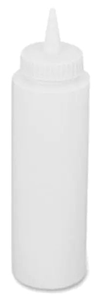 Browne 57800800 Dressing Squeeze Bottle with No-Drip Tip 8 oz. - Clear - 6/Set