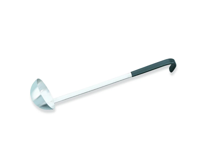 Vollrath 58011 1 oz Soup Ladle - Stainless Steel, Black Kool-Touch™ Handle - 12ea/Case