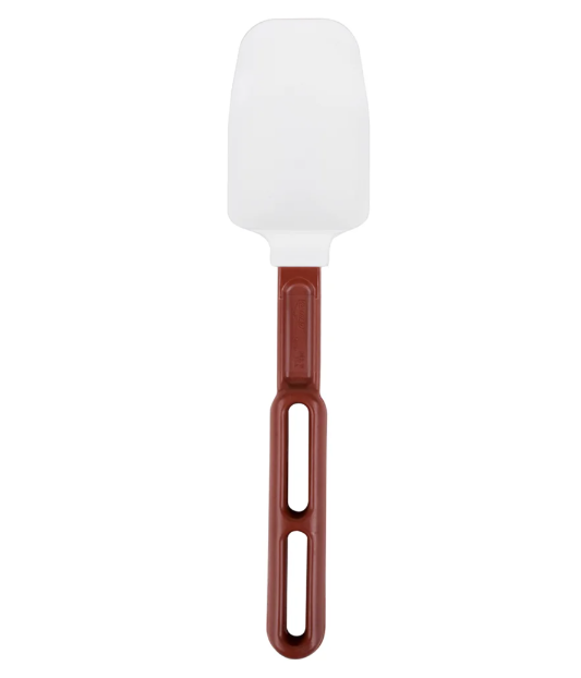 Vollrath 58110 10" SoftSpoon - Red Poly Handle, White - 6ea/Case