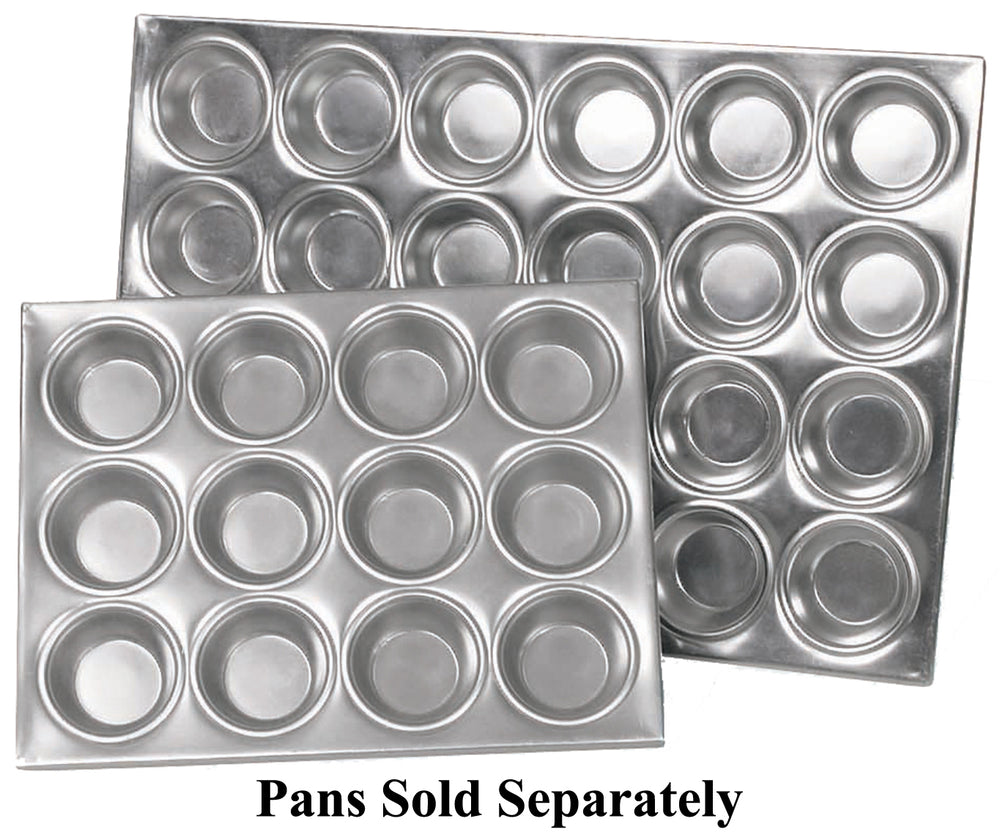 Browne 5811624 Muffin / Cup Cake Pan 20-5/8" x 14-1/8" x 1-1/4" - Holds 24 Cups