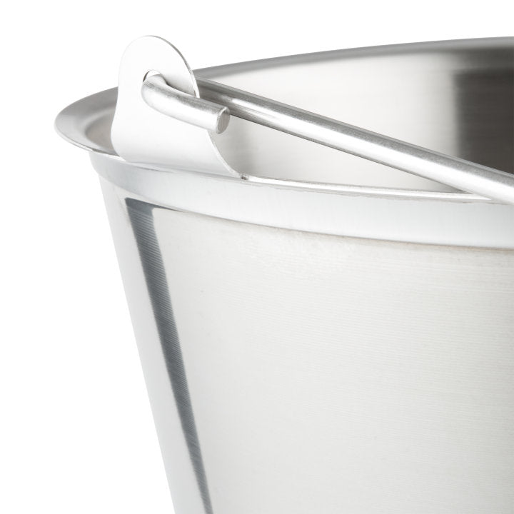 Vollrath 58130 - Dairy/Utility Pail - Tapered Stainless Steel 12 Qt