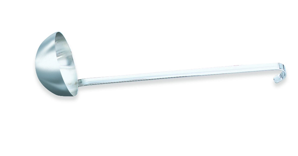 Vollrath 58430 Stainless Steel Ladle with 12-5/8" Grooved Hooked Handle 3 oz.