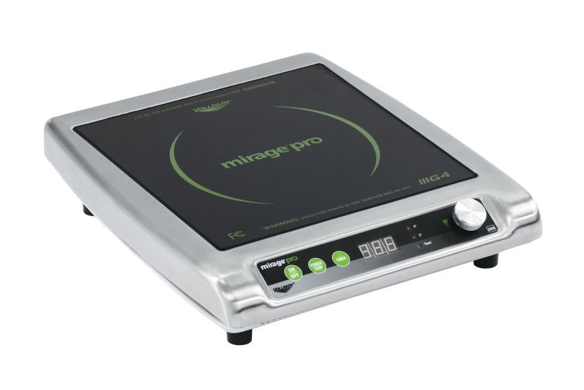 Vollrath 59500P Mirage Pro Ultra-Low Profile Portable Countertop Induction Range / Cooktop with (1) Burner - 120v, 1800W