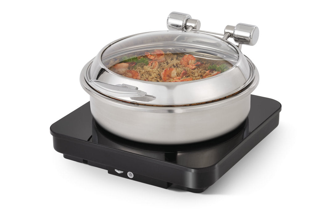 Vollrath 5950275 Mirage Countertop Induction Buffet Warmer 16" x 16" - Black Base