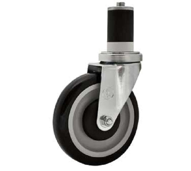 BK Resources BK Resources 5SBR-RA-PLY-TLB Worktable Stem Caster 5" - 300 lb. capacity