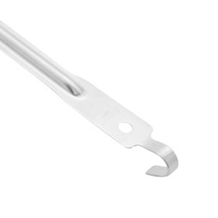 Vollrath 60170 One-Piece Stainless Steel Solid Serving Spoon with Hooked Handle 21"