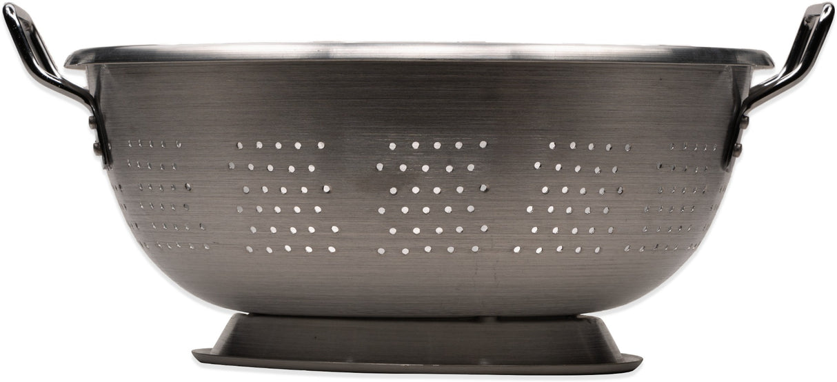 Carlisle 60280 Signature Select Dura-Ware Standard-Weight Aluminum Colander with Loop Handles and Footed Base 16 qt.