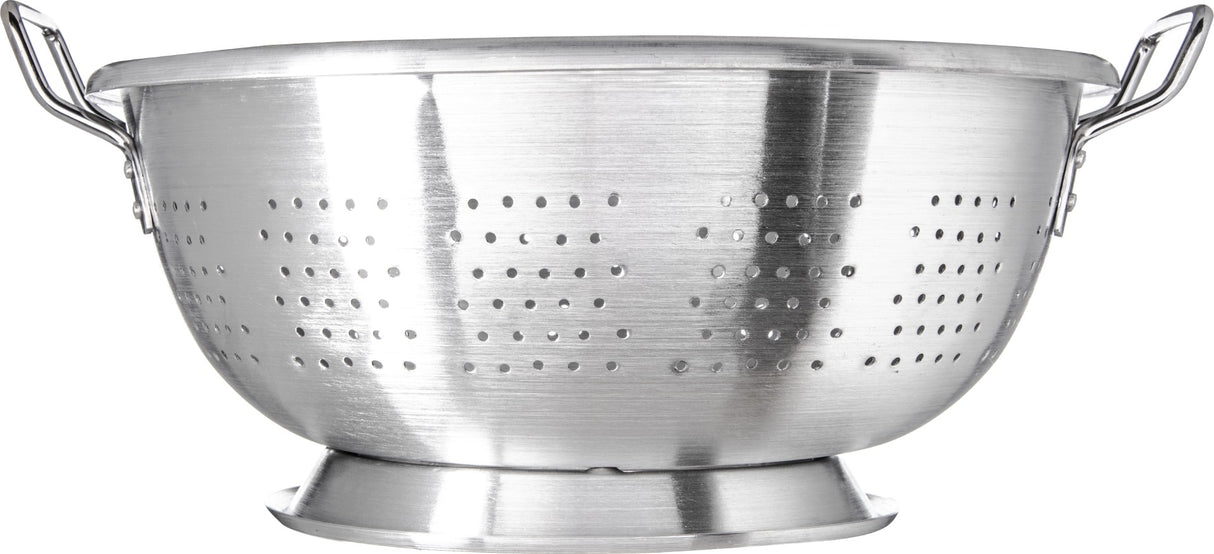Carlisle 60280 Signature Select Dura-Ware Standard-Weight Aluminum Colander with Loop Handles and Footed Base 16 qt.