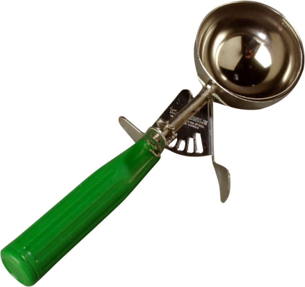 Carlisle 60300-12 Carlisle Disher #12 Green Handle 3-1/4 oz Bowl-Green12ea/cs