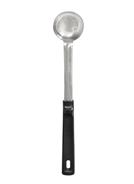 Vollrath 61147 1 oz Solid Spoodle - Black Poly Handle, Stainless - 12ea/Case