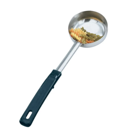 Vollrath 61167 3 oz Solid Spoodle - Black Poly Handle, Stainless - 12ea/Case
