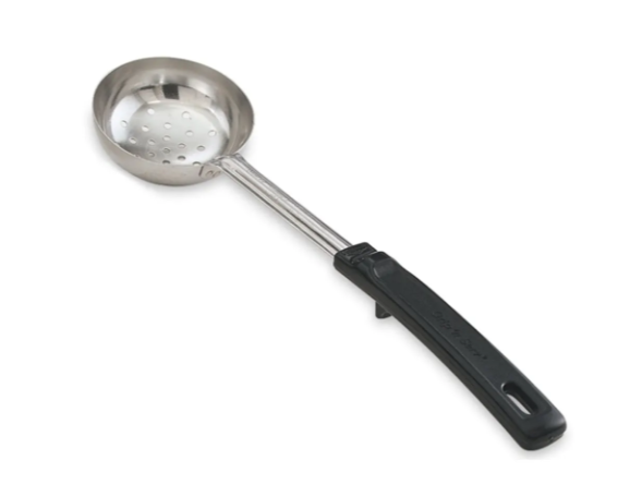 Vollrath 61170 4 oz Perforated Spoodle - Black Plastic Handle, Stainless