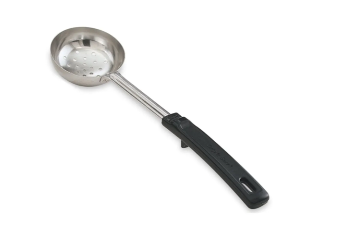 Vollrath 61175 6 oz Perforated Spoodle - Black Poly Handle, Stainless - 12ea/Case