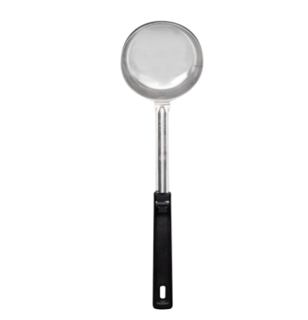 Vollrath 61182 8 oz Solid Spoodle - Black Poly Handle, Stainless - 12ea/Case