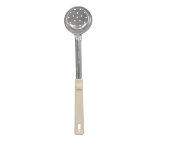 Vollrath 62165 3 oz Perforated Spoodle - Ivory Poly Handle, Stainless - 12ea/Case