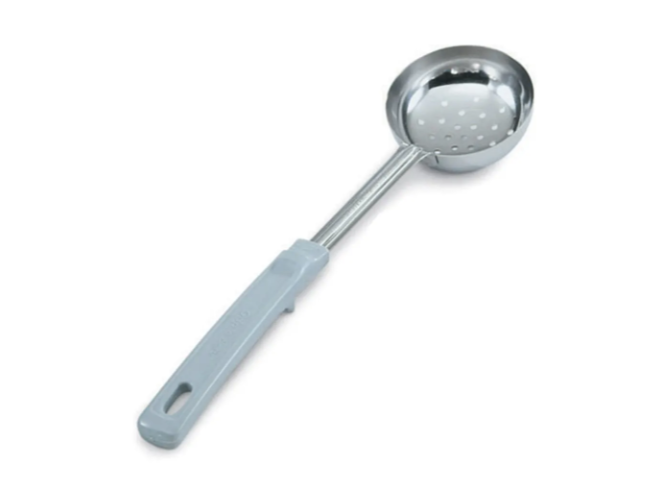 Vollrath 62170 4 oz Perforated Spoodle - Gray Poly Handle, Stainless - 12ea/Case